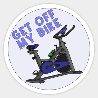 Get Off My Bike Sticker